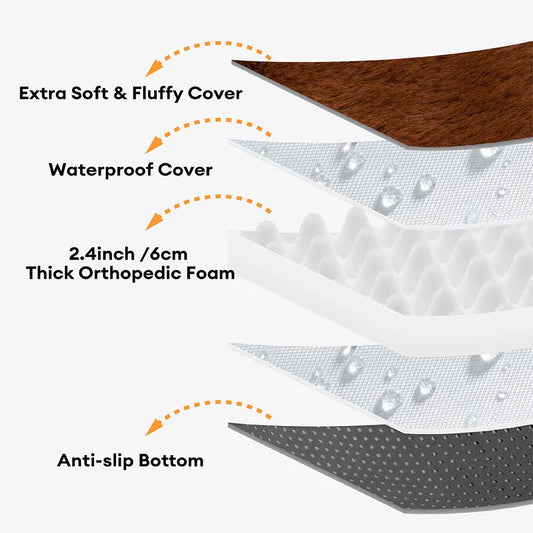 Classic Fluffy Super Large Donut Human Dog Bed - Cuddle Cradle